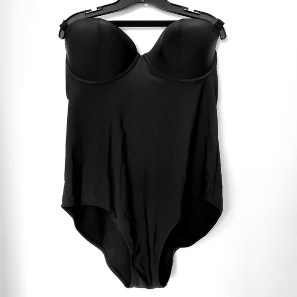 Old Navy‎ Women's Black Strapless Balconette One Piece Underwire Swimsuit XXL
